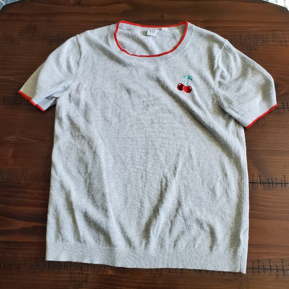 Gap cherry cotton top